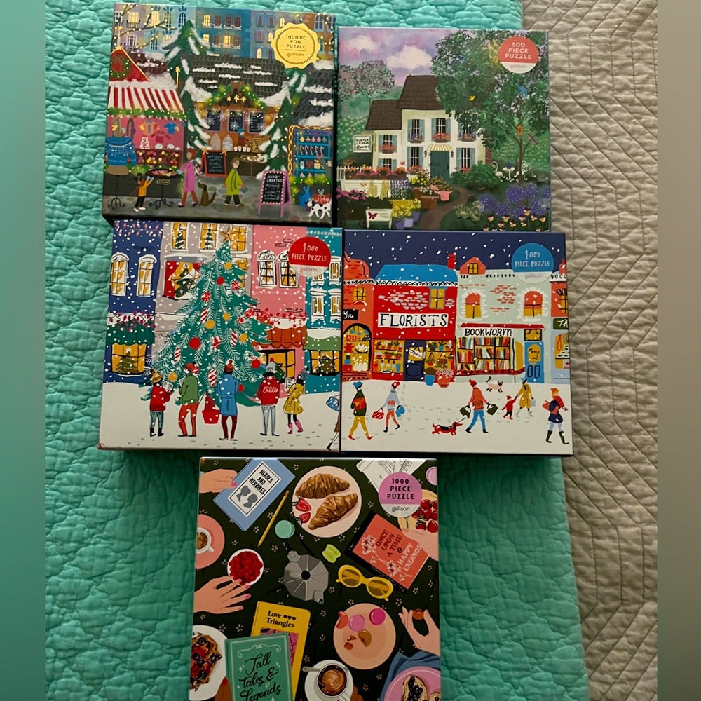 Galison 1000 piece puzzles